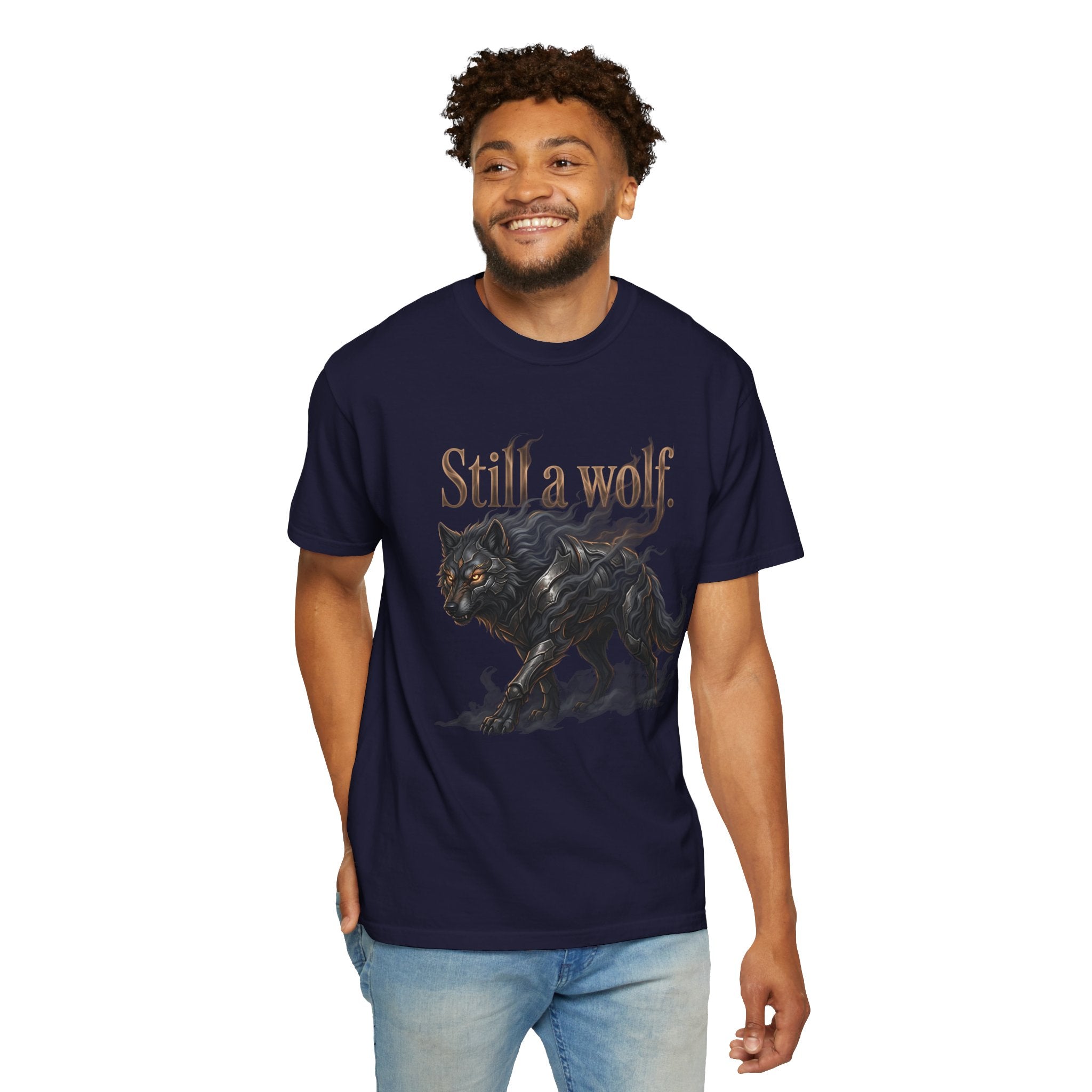 PRB Still a Wolf T-Shirt — Dark Wolf Graphic Tee by Printify