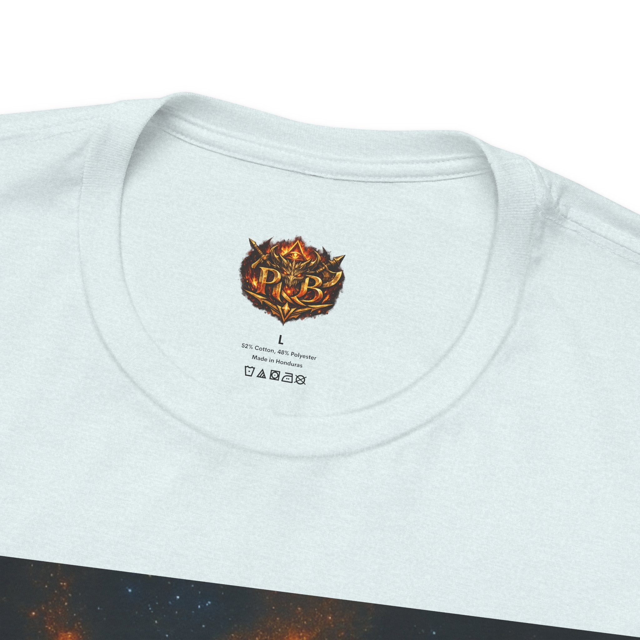 Power Runs Black PRB The Starbound Seven Tee – Retro Cosmic Superhero Poster Shirt by Power Runs Black