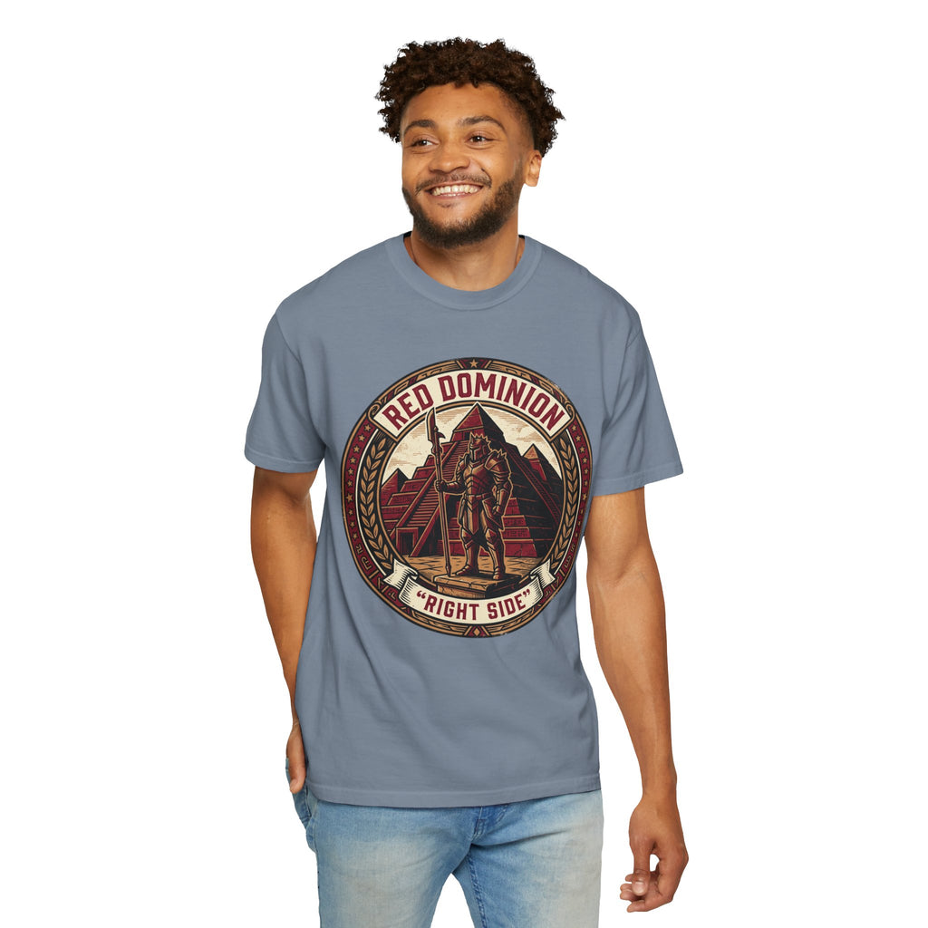 Power Runs Black PRB Red Dominion 'Right Side' Graphic T-Shirt by Power Runs Black