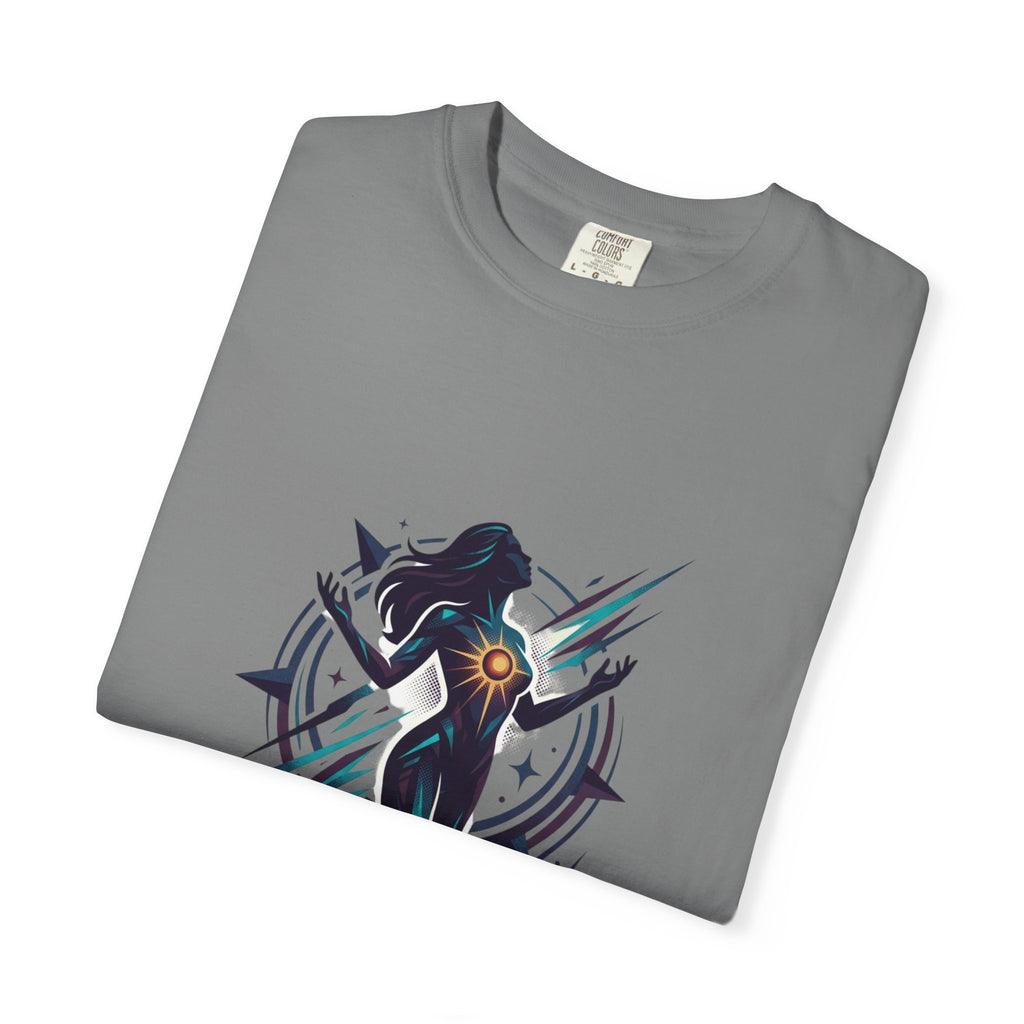 Power Runs Black PRB Ascension Graphic T-Shirt — Cosmic Silhouette Tee by Power Runs Black