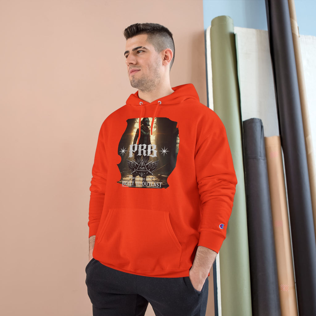 PRB Champion Hoodie — Vintage Tour Graphic Pullover by Power Runs Black