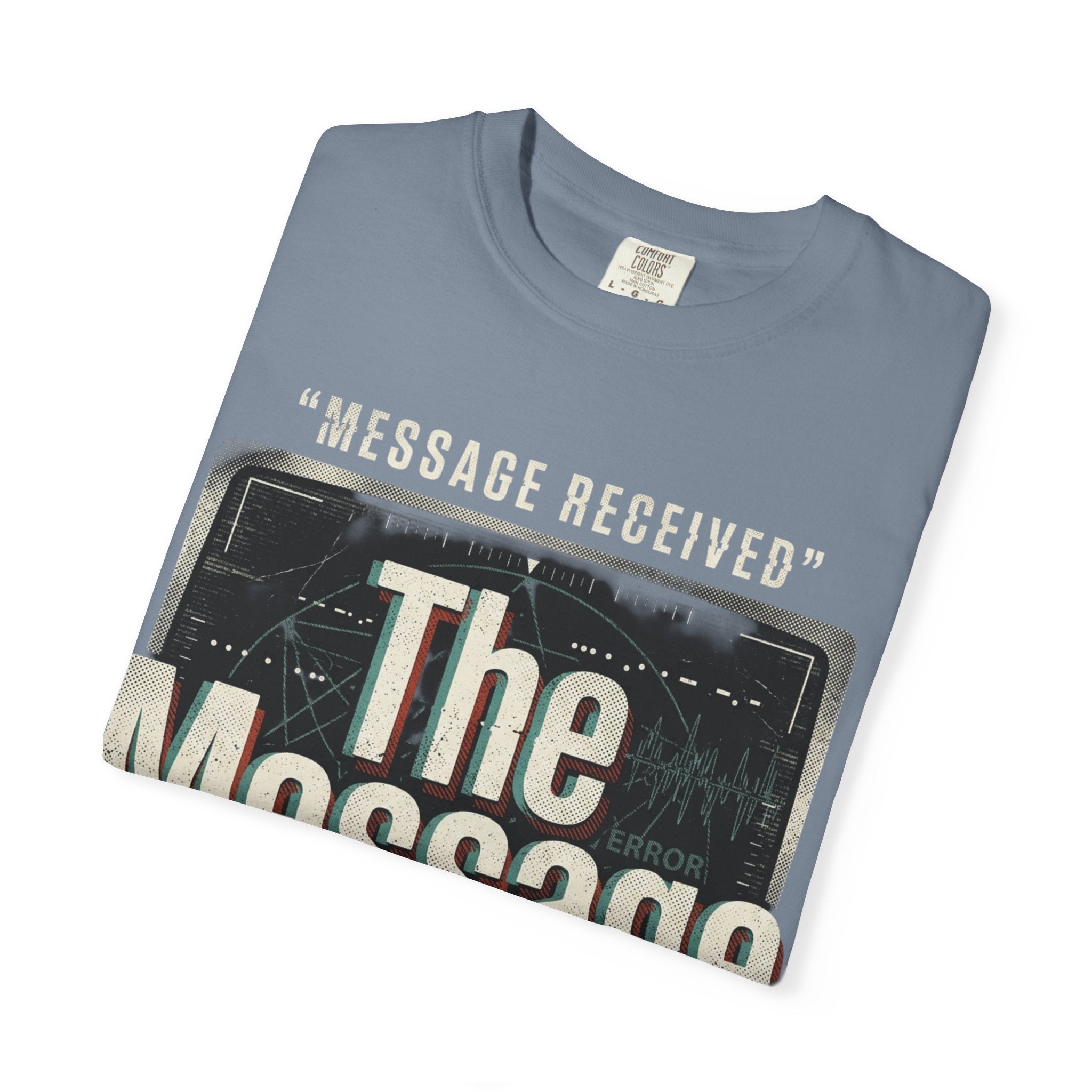 Power Runs Black PRB The Message Signal T-Shirt — Retro Graphic Tee with 'Message Received' Design by Power Runs Black