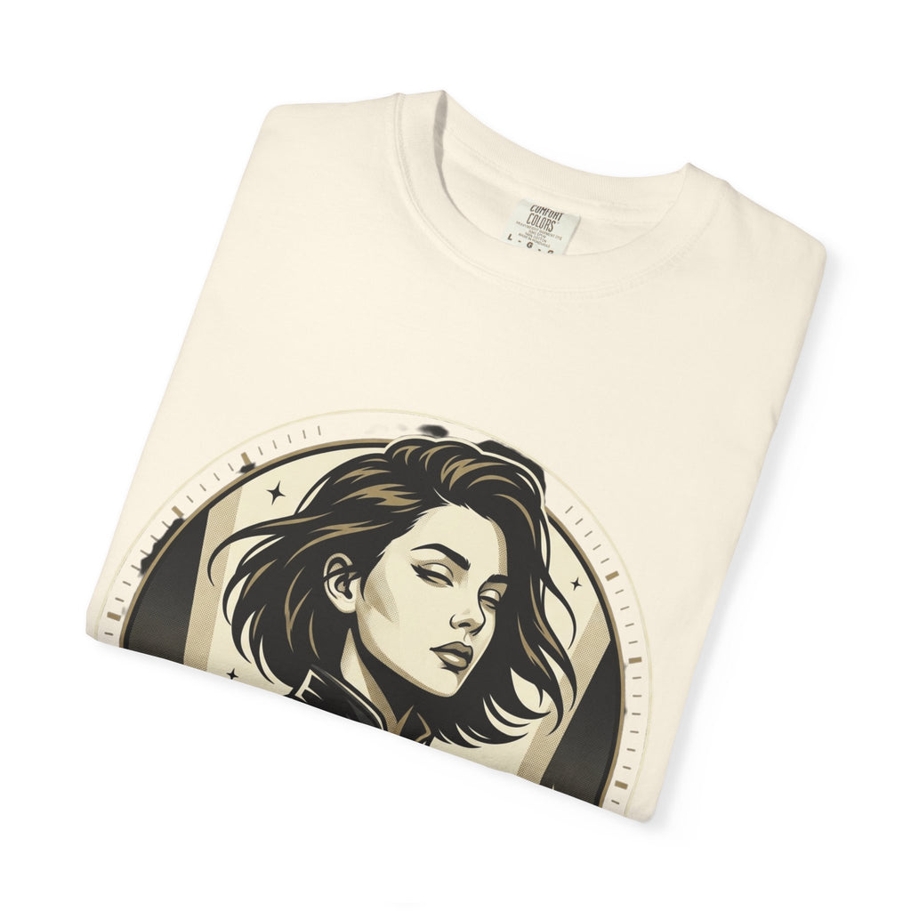 Power Runs Black Retro Space Captain Portrait T-Shirt — 'Fearless Commander' Graphic Tee by Power Runs Black