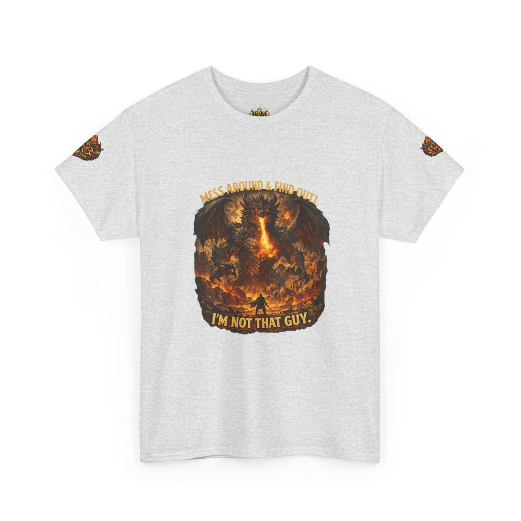 PRB Demonic Warrior Illustration Tee | "I'm Not That Guy" Graphic Shirt by Power Runs Black
