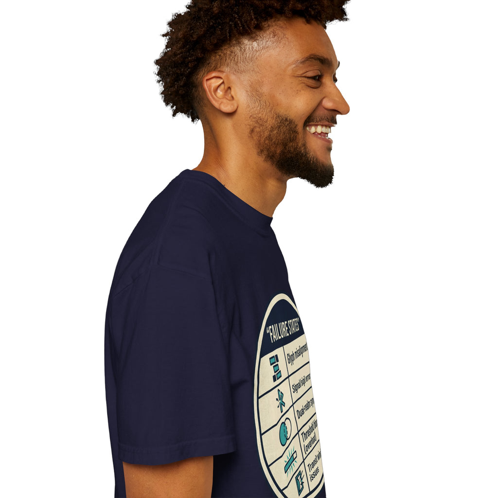 Power Runs Black PRB Failure States T-Shirt — Sci‑Fi Status Badge Graphic Tee by Printify