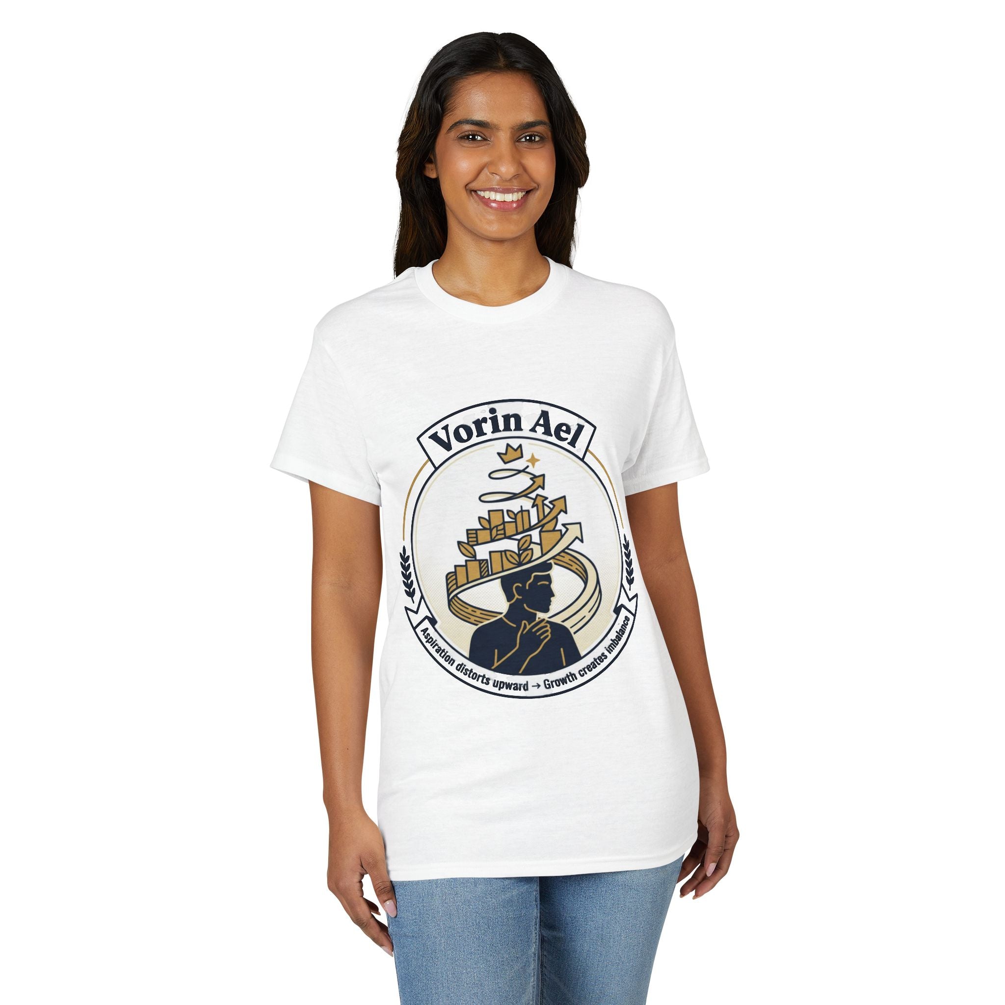 Power Runs Black PRB Vorin Ael Crest T-Shirt — Fantasy Guild Emblem Tee by Printify