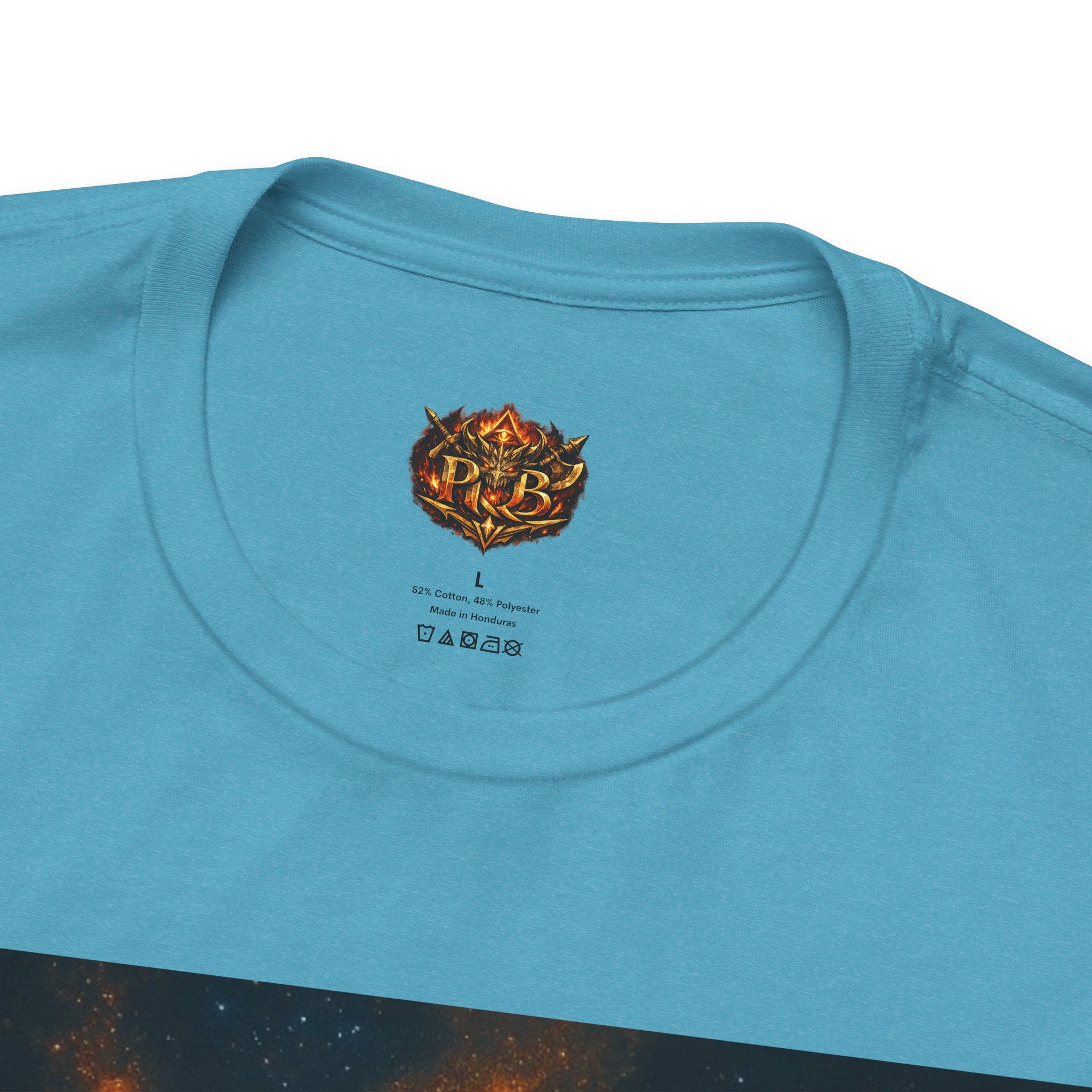 Power Runs Black PRB The Starbound Seven Tee – Retro Cosmic Superhero Poster Shirt by Power Runs Black