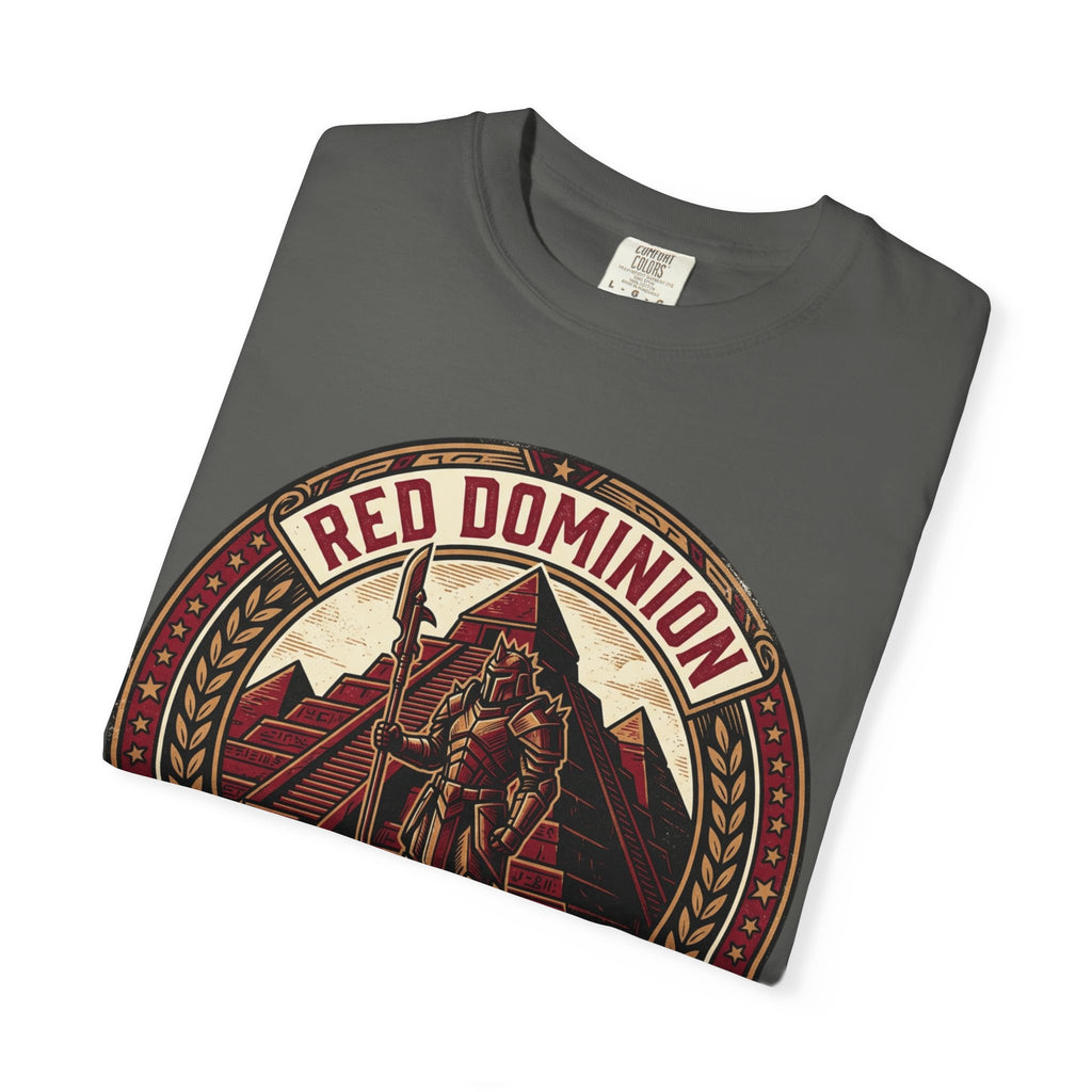 Power Runs Black PRB Red Dominion 'Right Side' Graphic T-Shirt by Printify