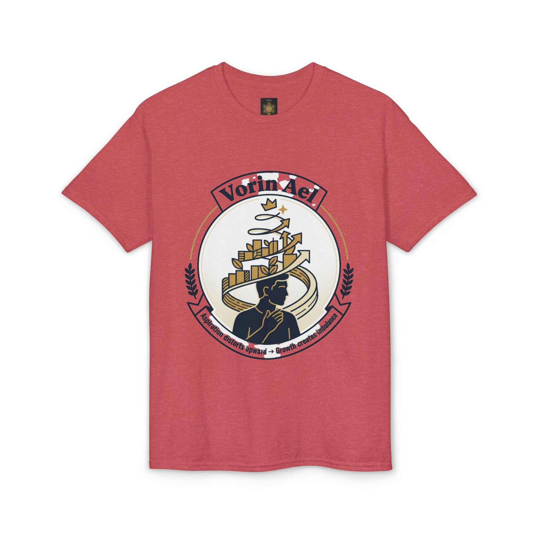 Power Runs Black PRB Vorin Ael Crest T-Shirt — Fantasy Guild Emblem Tee by Printify