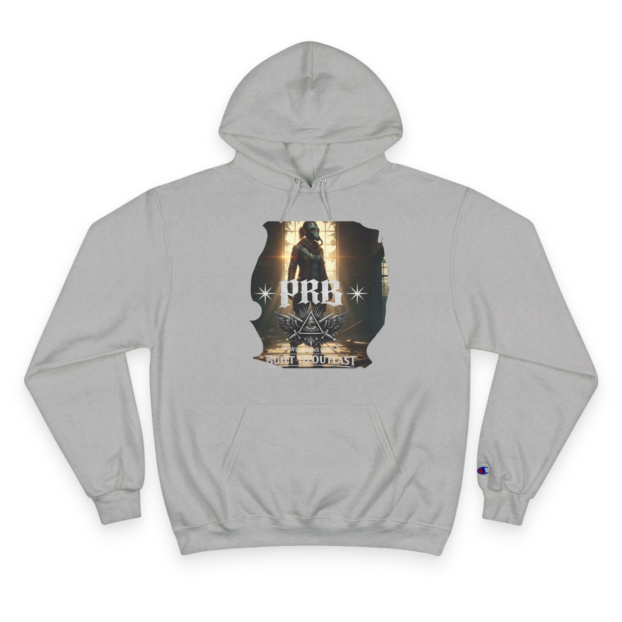 PRB Champion Hoodie — Vintage Tour Graphic Pullover by Power Runs Black