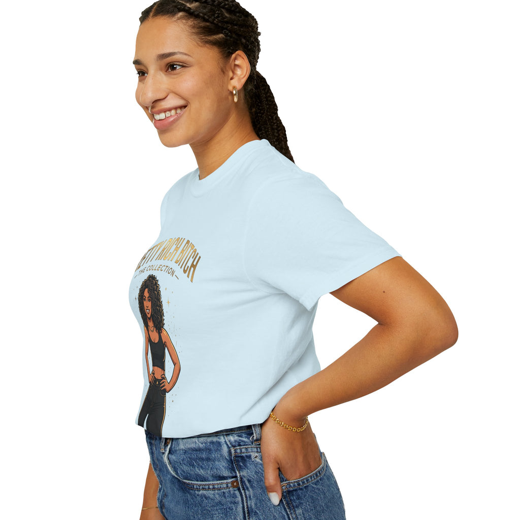 Pretty Rich Bitch The Collection by PRB T-Shirt — Empowered Black Woman Graphic Tee by Power Runs Black