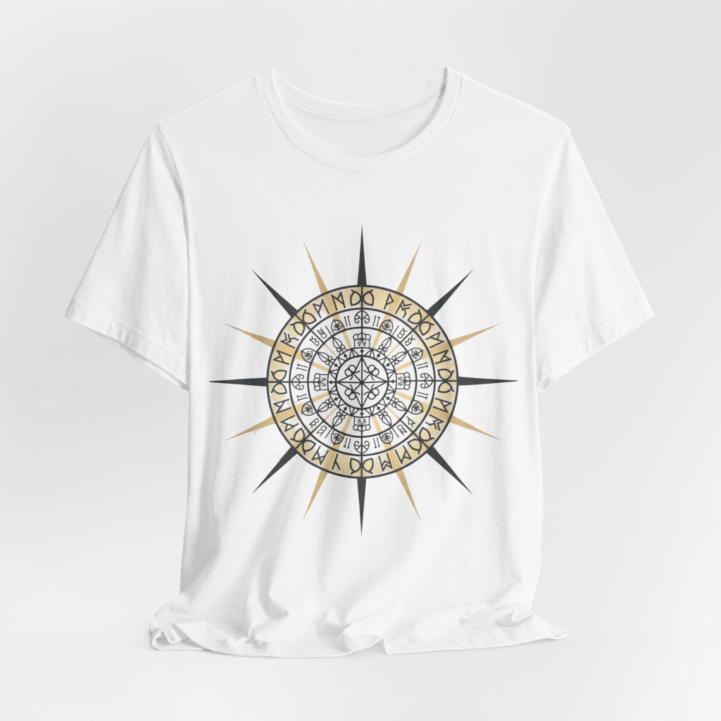 PRB Compass Rose Mandala Tee — Nautical Compass Graphic Shirt by Printify