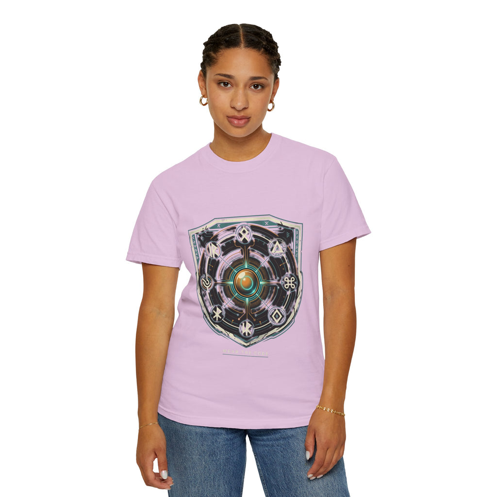 Power Runs Black PRB "Wear The Code" Mystic Shield T-Shirt — Geometric Sigil Graphic Tee by Power Runs Black