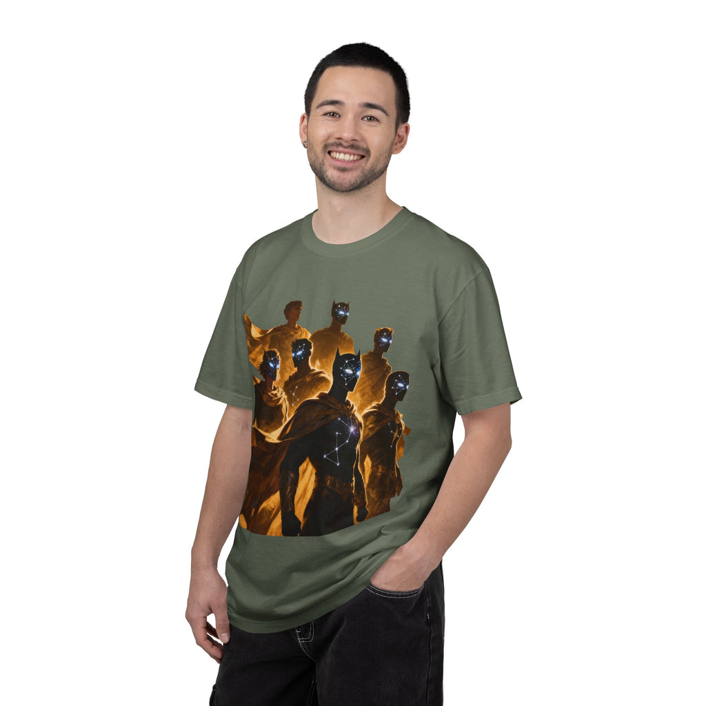 PRB Cosmic Heroes Graphic Tee (Golden Cloaks & Starry Faces) by Power Runs Black