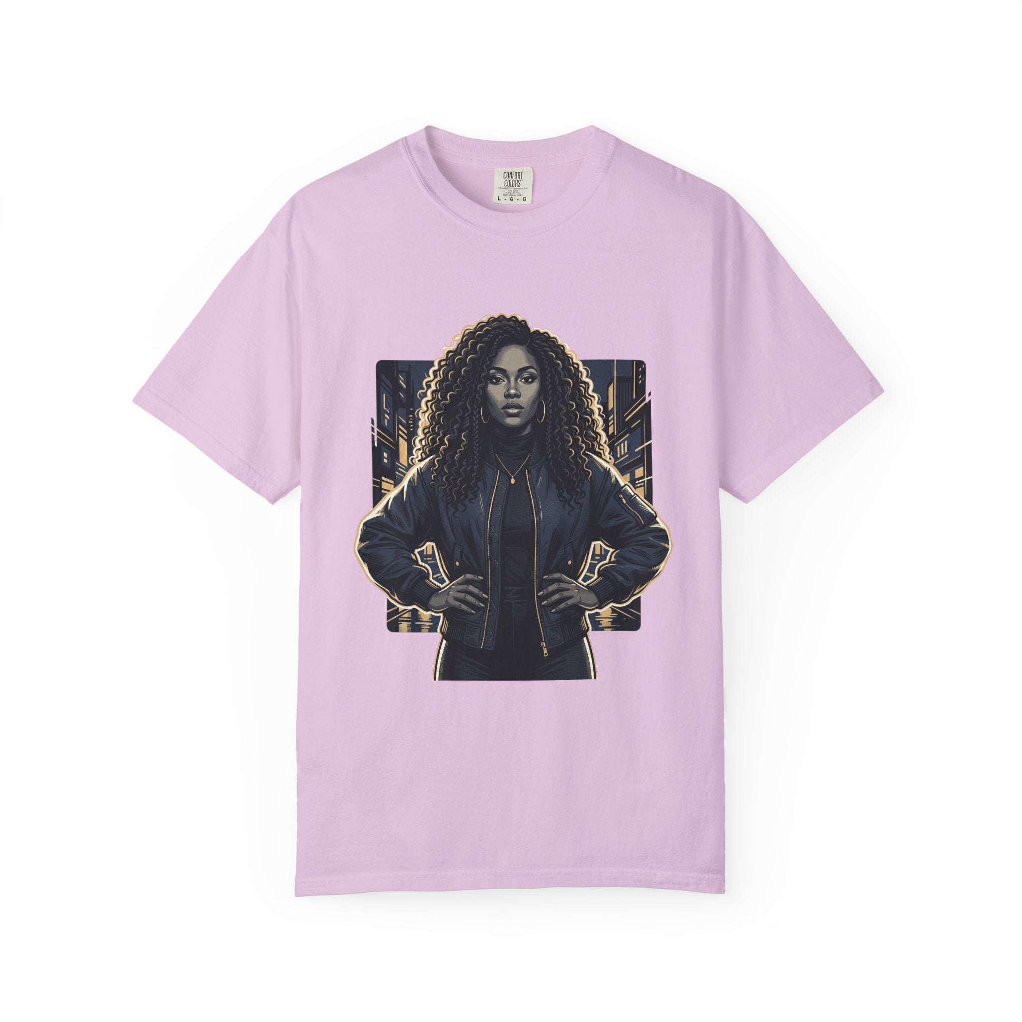 Pretty Rich Bitch The Collection by PRB T-Shirt — Bold Graphic Tee with Empowered Woman Portrait by Power Runs Black