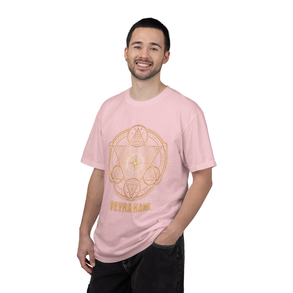 Power Runs Black PRB — Veyra Kain Geometric Sigil Tee with “Too Much Becomes Ruin” Graphic T-Shirt by Printify