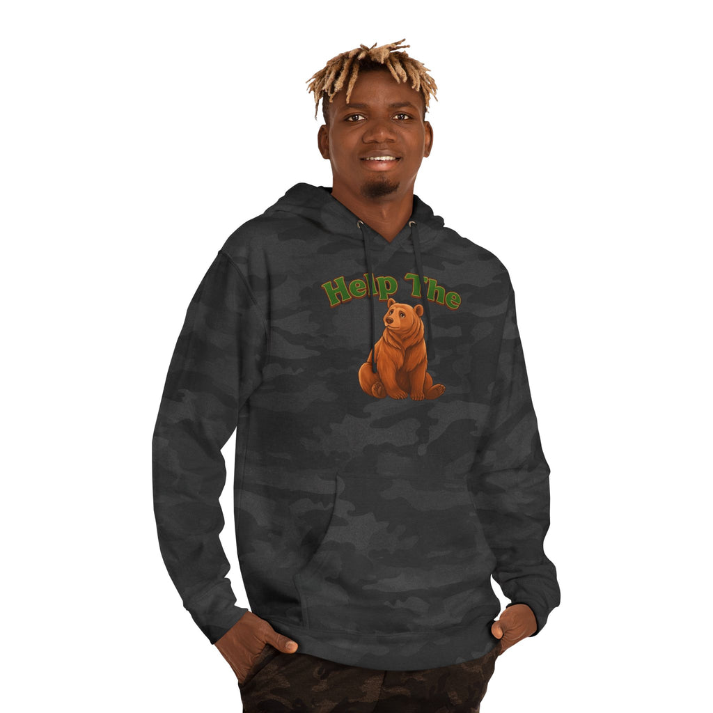 PRB "Don't Help Me Help The Bear" Graphic Hoodie by Power Runs Black