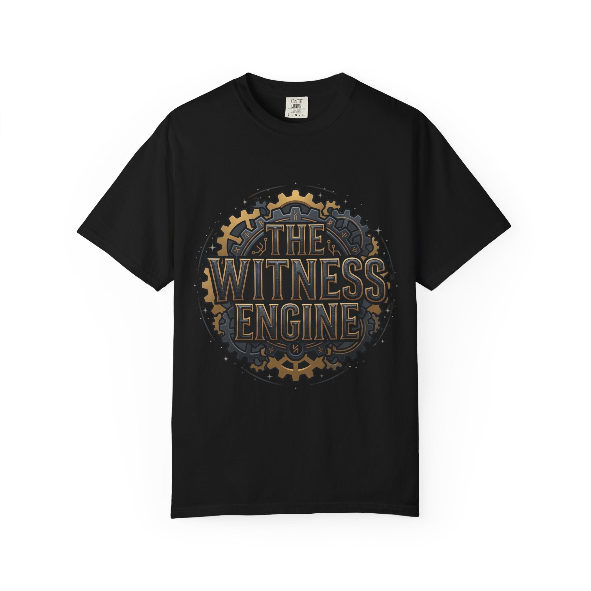 Printify PRB The Witness Engine T-shirt | Steampunk Gear Logo - T-Shirt