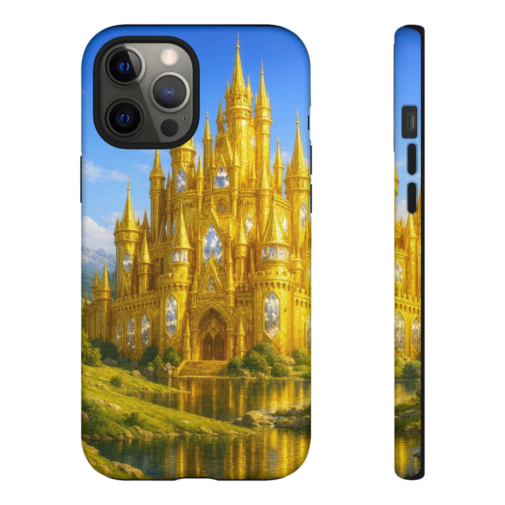 PRB Golden Castle iPhone Case | Fantasy Palace Phone Case by Power Runs Black