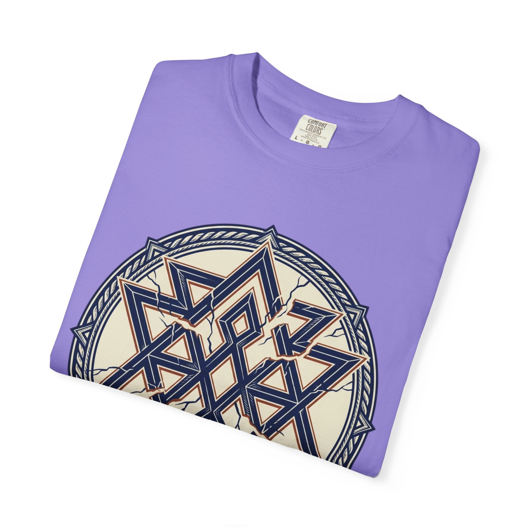 Power Runs Black PRB Geometric Star Mandala T-Shirt — "Control Fractures the Flow" Graphic Tee by Power Runs Black