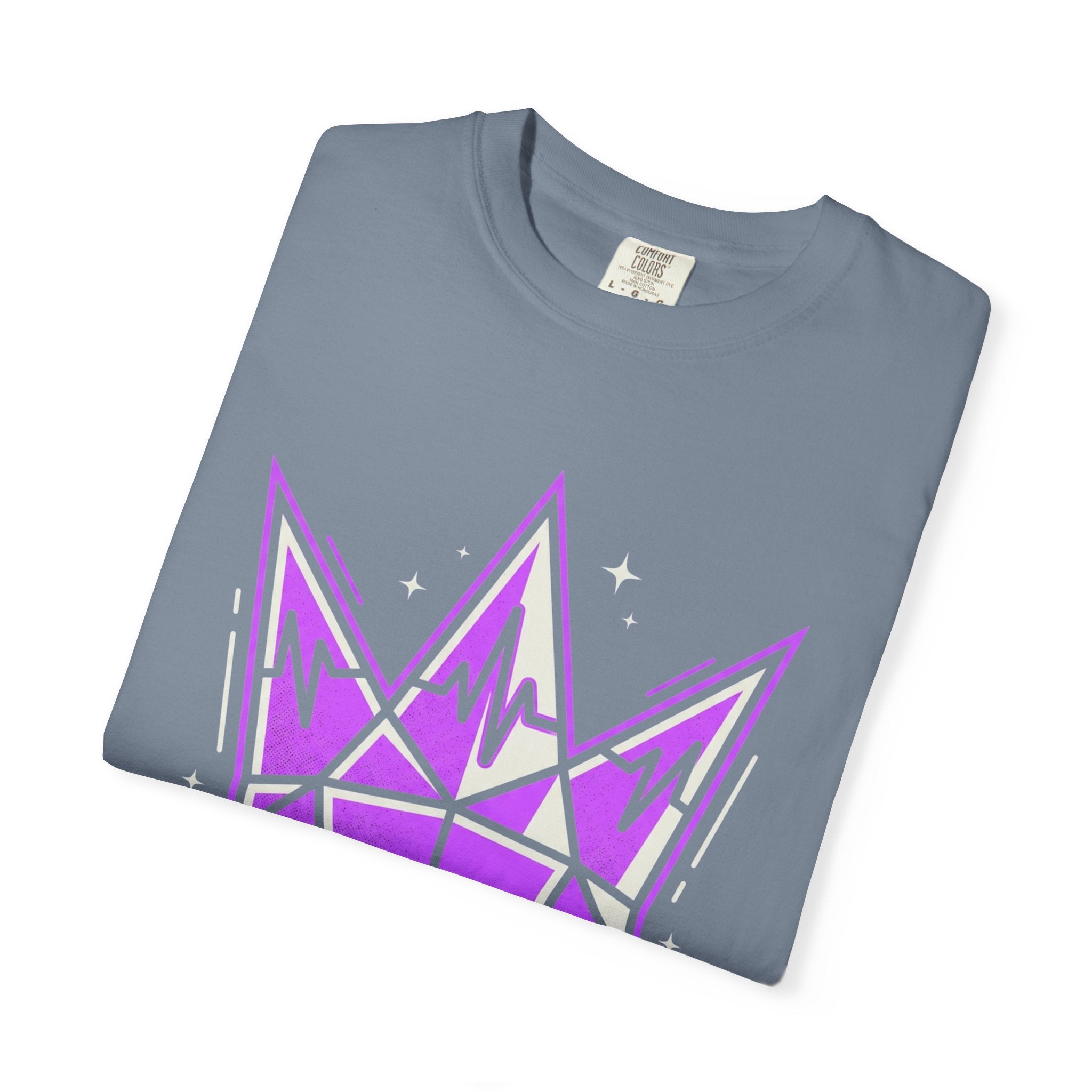 Power Runs Black PRB Crown Graphic T-Shirt — Purple Royal Crown Streetwear Tee by Power Runs Black
