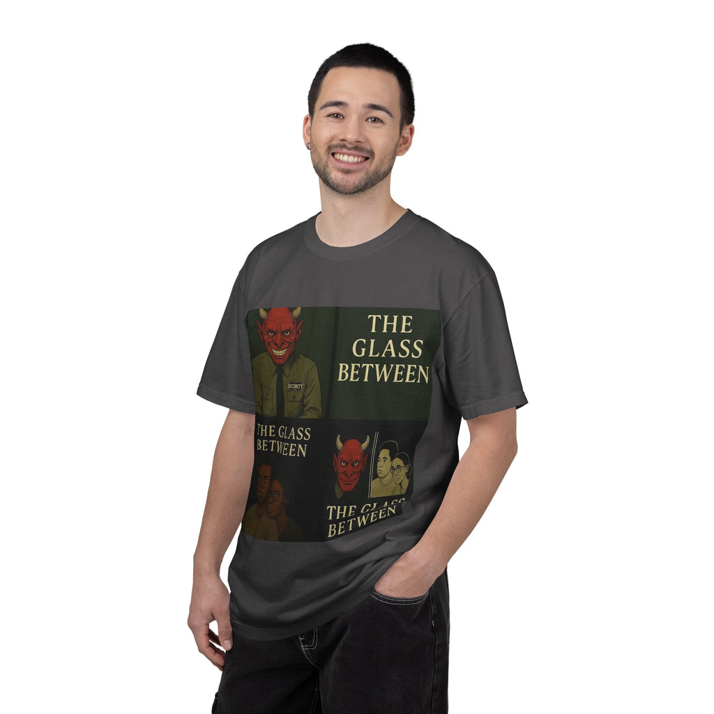PRB The Glass Between Vintage Collage T-Shirt by Power Runs Black