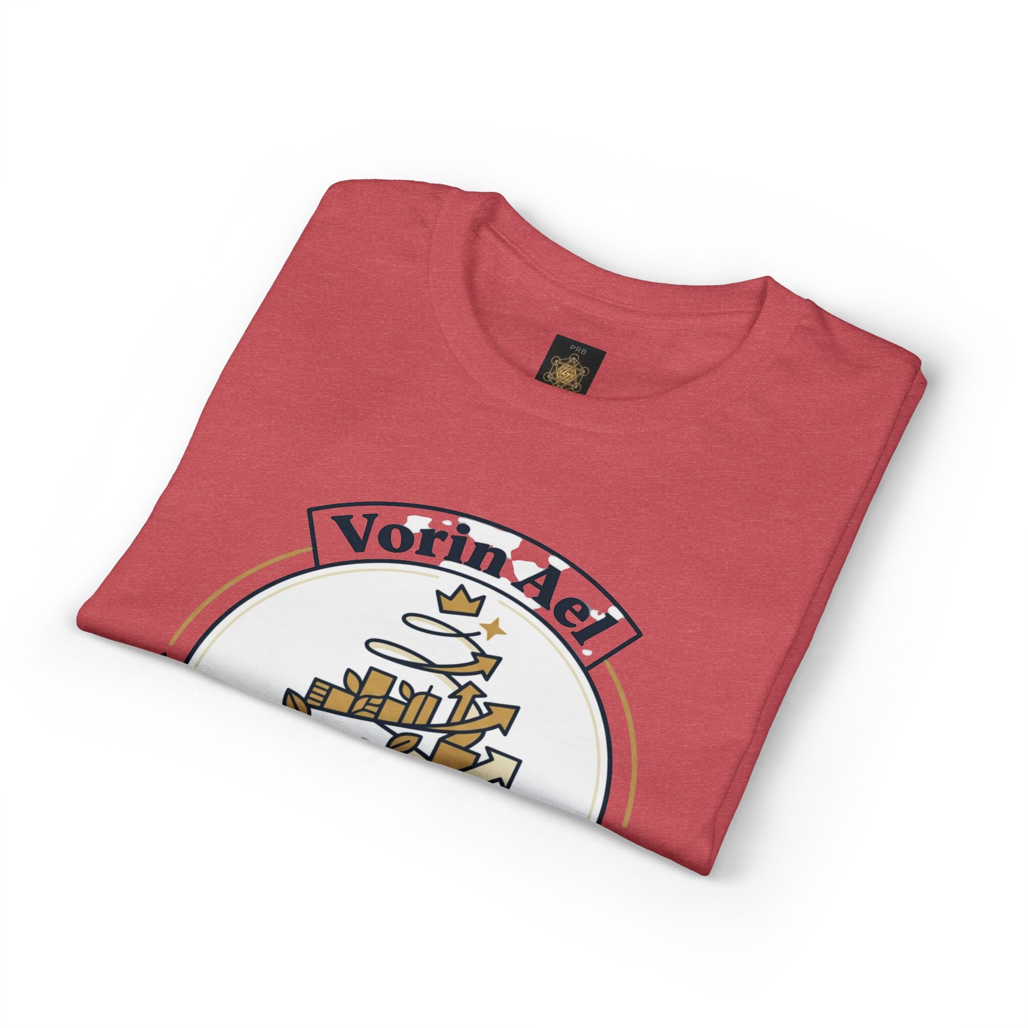 Power Runs Black PRB Vorin Ael Crest T-Shirt — Fantasy Guild Emblem Tee by Printify
