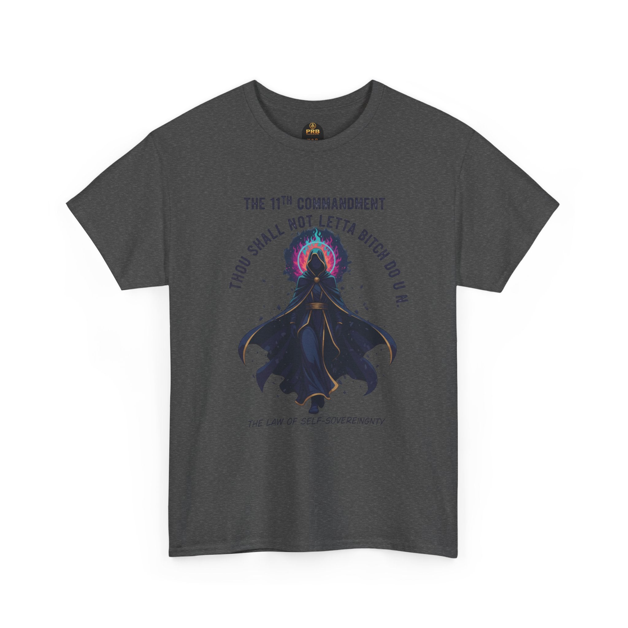PRB Witchy Raven Graphic Tee — "Thou Shall Not Letta Bitch Do U N" by Power Runs Black