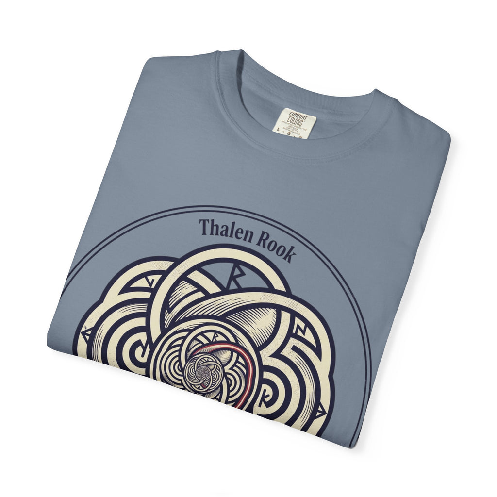 Power Runs Black PRB Thalen Rook Celtic Knot Graphic T-Shirt — "He stared too long..." Quote Tee by Power Runs Black