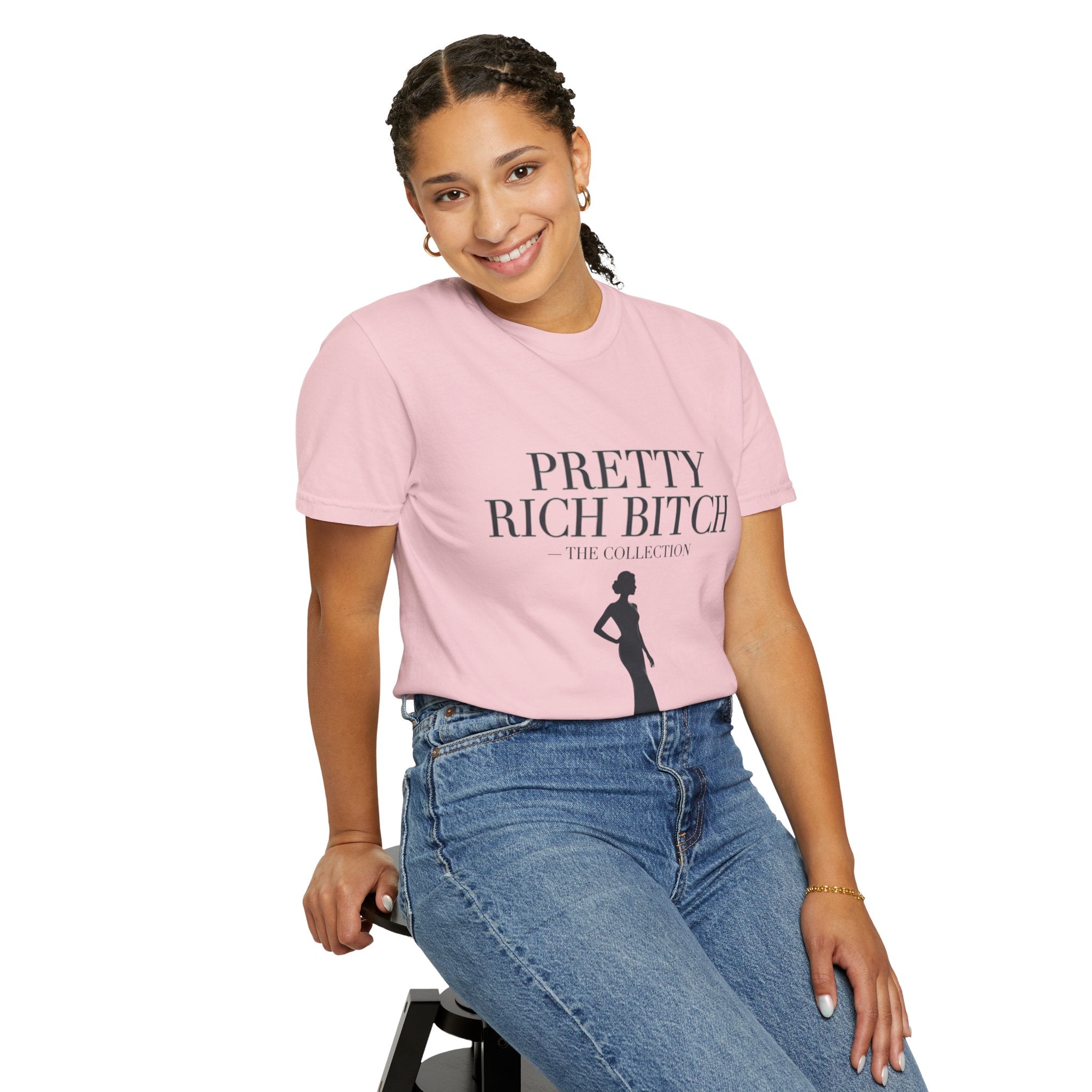 Pretty Rich Bitch The Collection by PRB Tee — Feminine Confidence Graphic T-Shirt by Power Runs Black