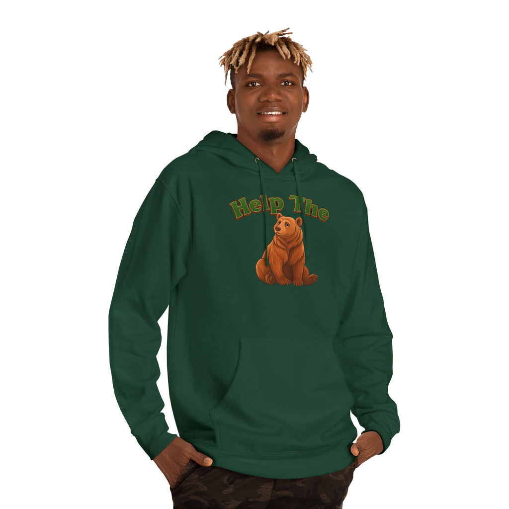 PRB "Don't Help Me Help The Bear" Graphic Hoodie by Power Runs Black
