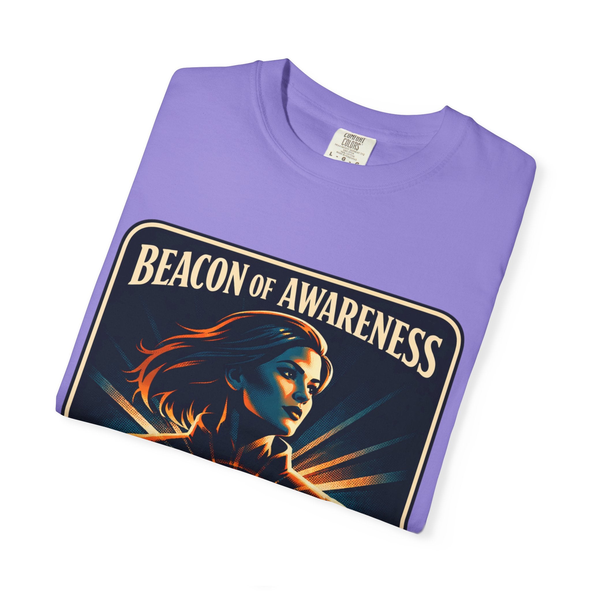 Power Runs Black Beacon of Awareness T-Shirt — “Astra: I hear truth hidden beneath noise” Cosmic Graphic Tee by Power Runs Black