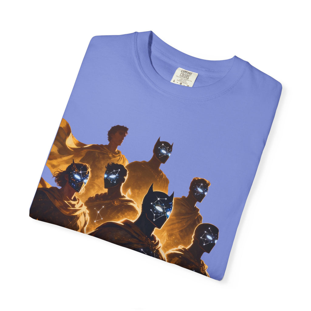 PRB Cosmic Heroes Graphic Tee (Golden Cloaks & Starry Faces) by Power Runs Black