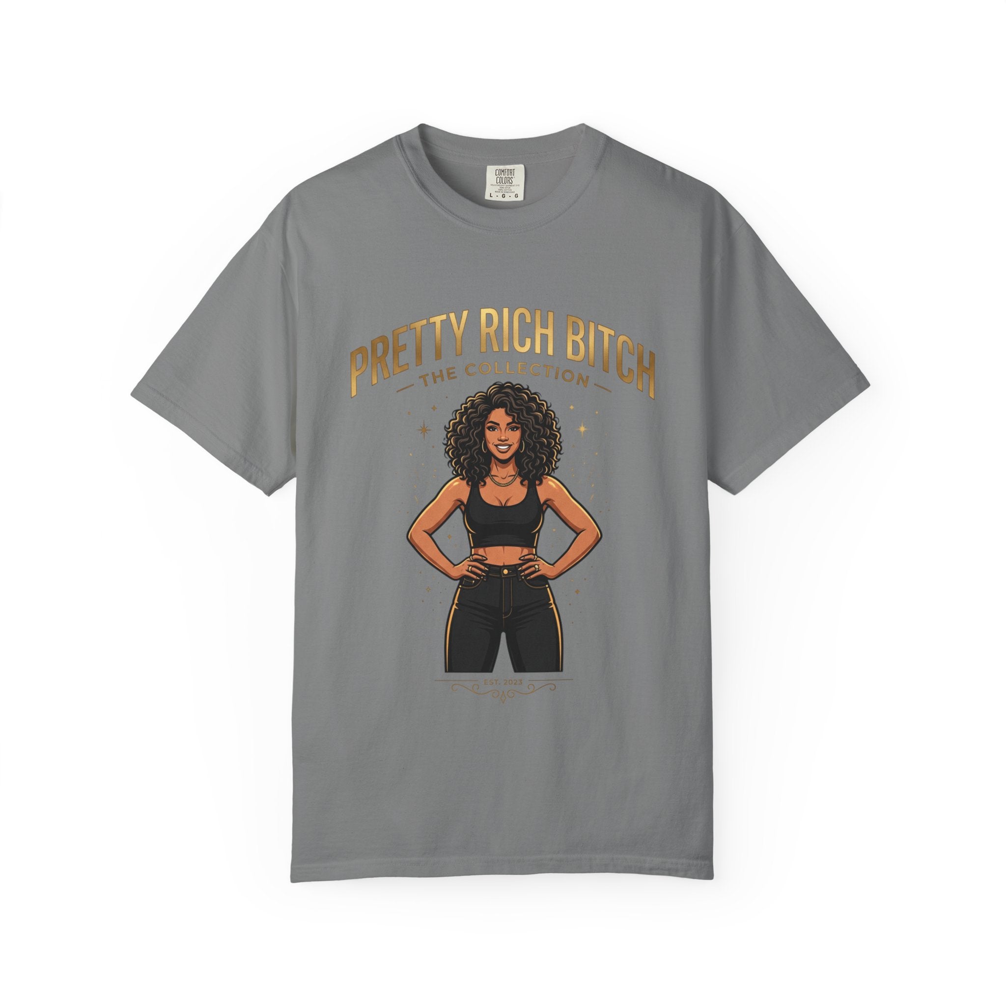 Pretty Rich Bitch The Collection by PRB T-Shirt — Empowered Black Woman Graphic Tee by Power Runs Black