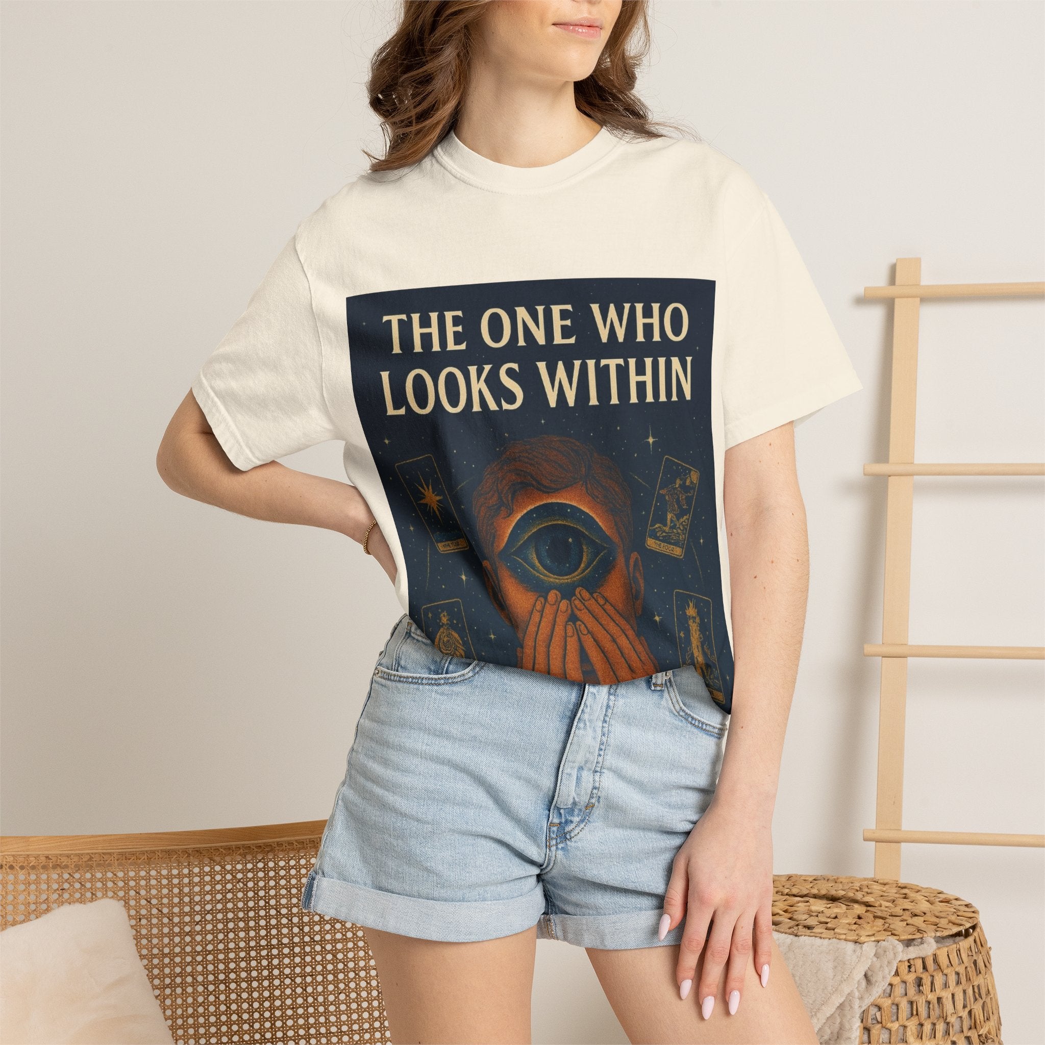 PRB Tarot Eye T-Shirt — "The One Who Looks Within" Mystical Graphic Tee by Printify