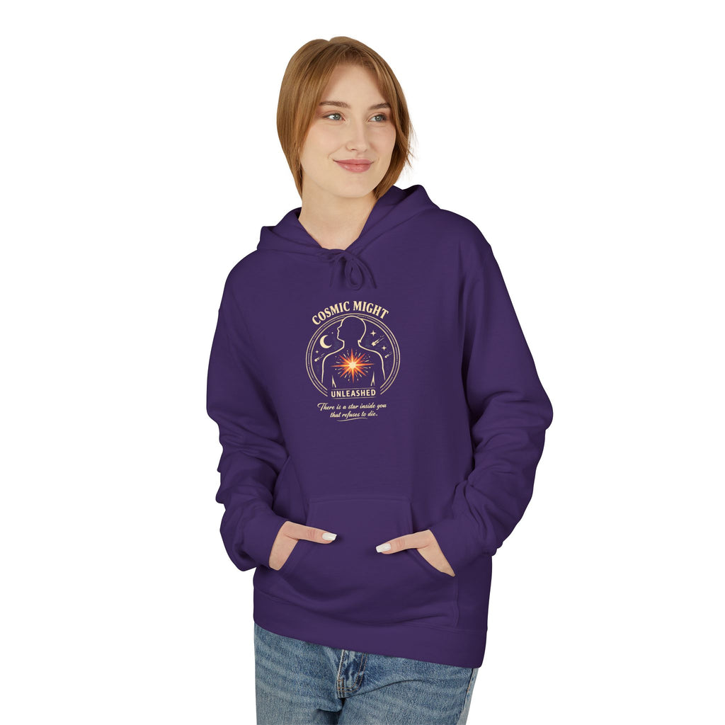 PRB Starforged Flex Cosmic Might Unleashed Hoodie — Unleashed Starburst Graphic Pullover by Power Runs Black