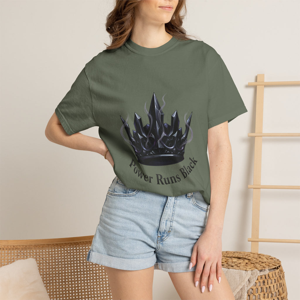 PRB Power Runs Black Crown Graphic T-Shirt by Power Runs Black