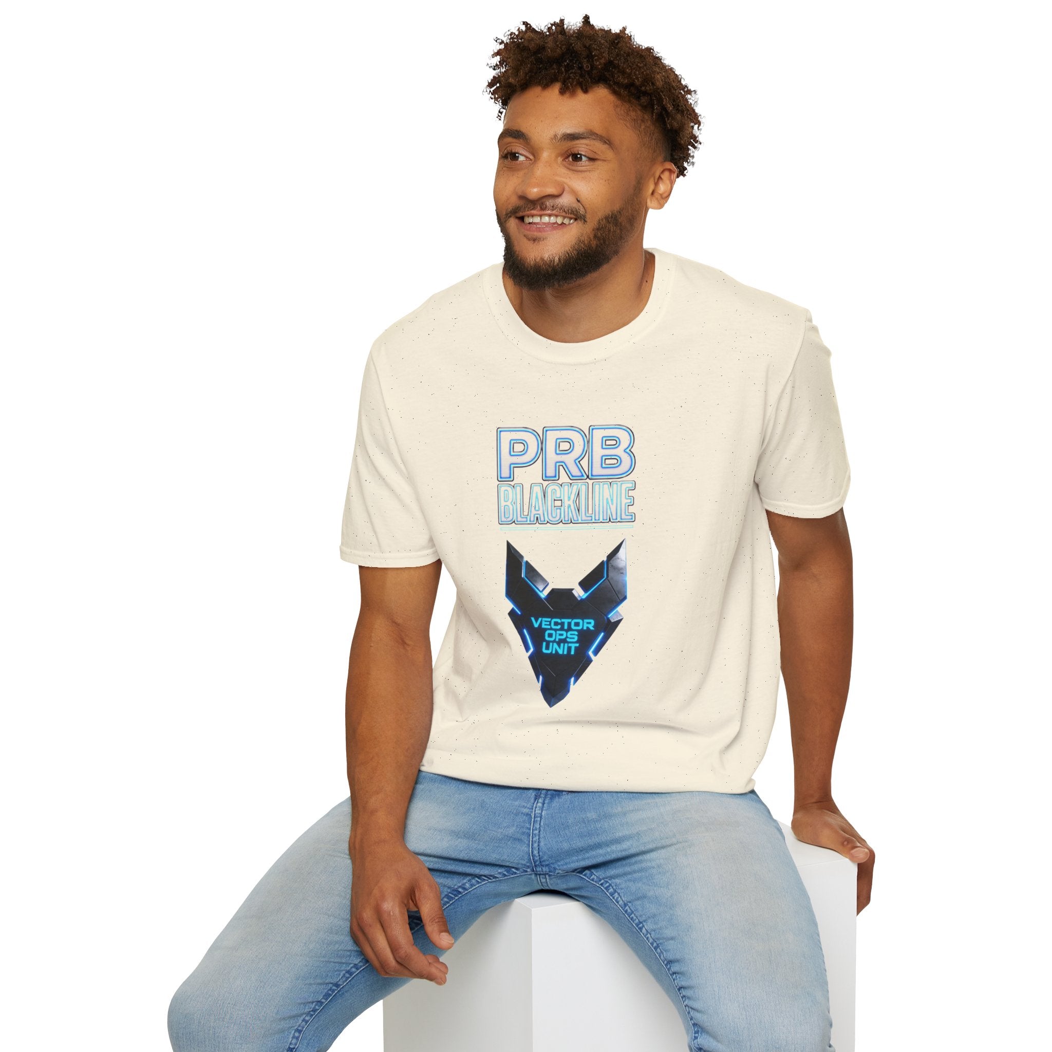 PRB Blackline Vector Ops T-Shirt by Power Runs Black