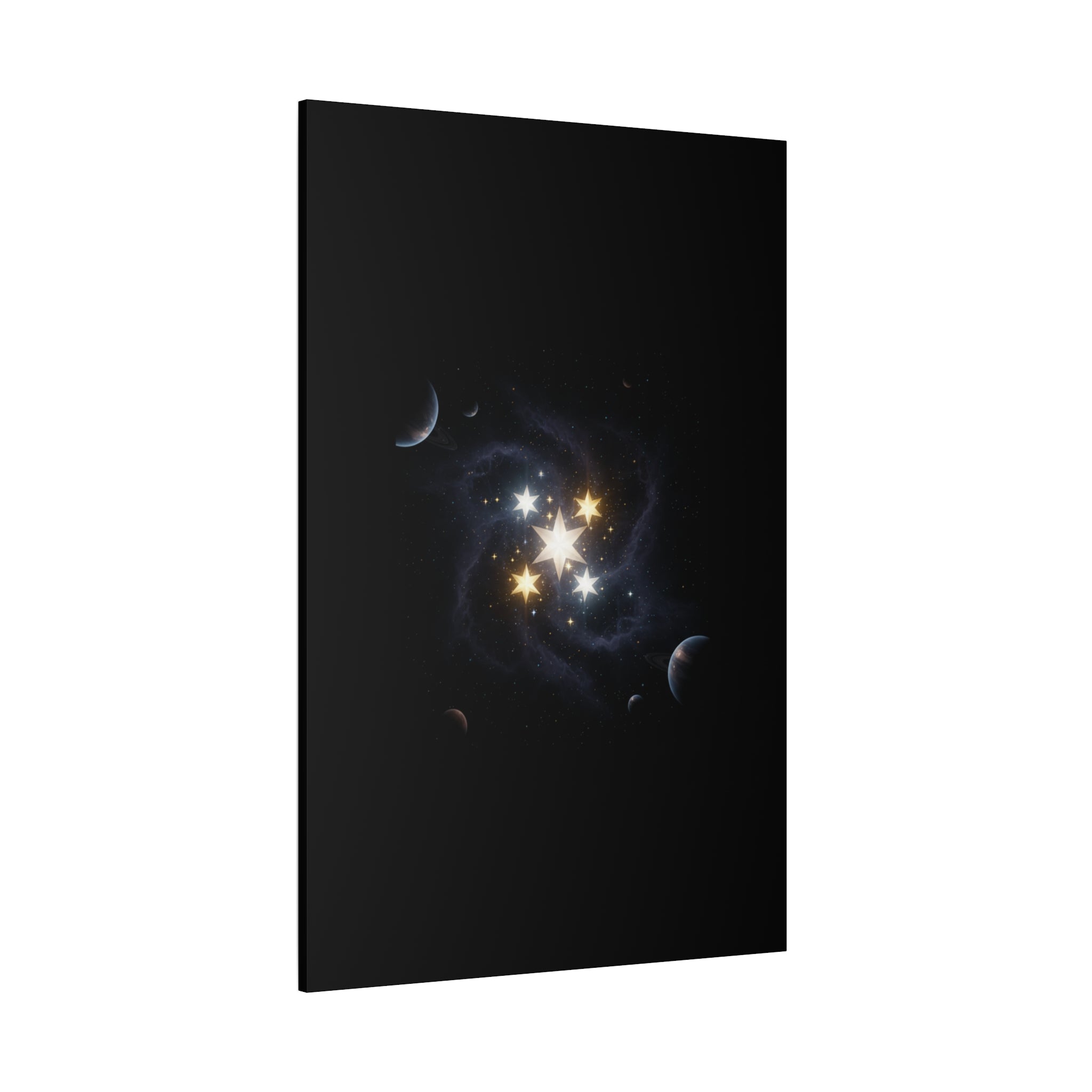 PRB Celestial Star Cluster Matte Canvas Print — Cosmic Planets Wall Art by Printify