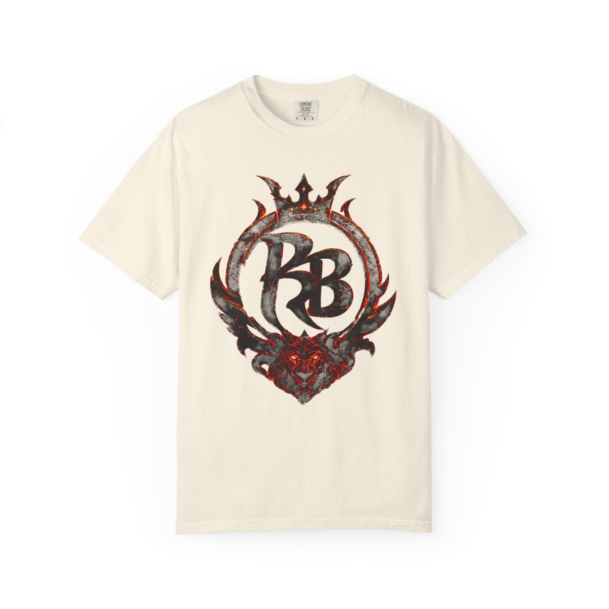 Power Runs Back PRB Flame Logo T-shirt | Fiery Emblem Tee, Grunge Rock Chic by Printify