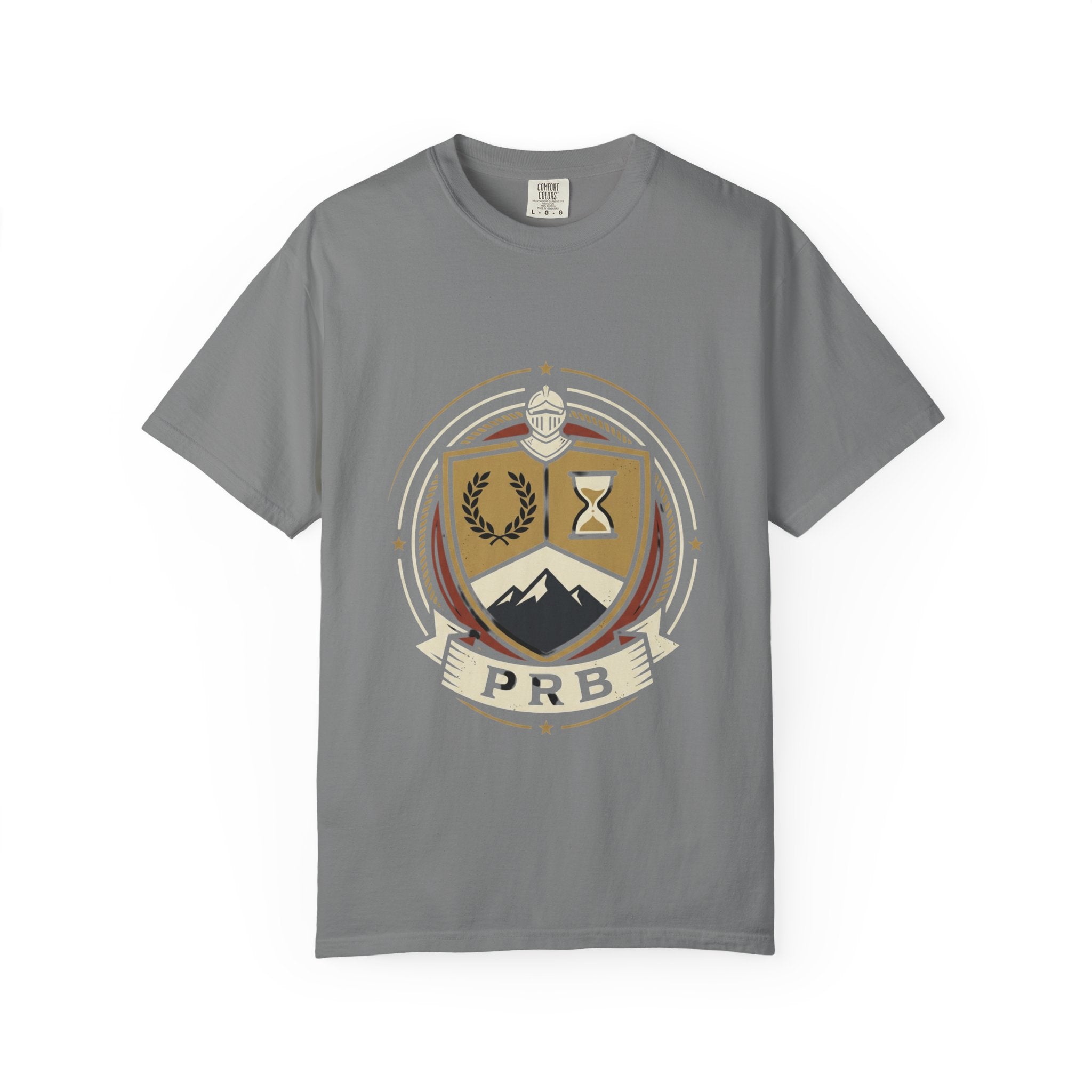 Adventure Crest Emblem T-Shirt | Vintage Mountain Badge Graphic Tee by Printify