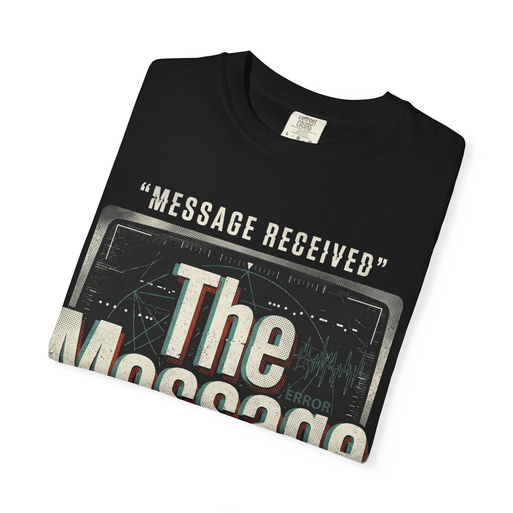 Power Runs Black PRB The Message Signal T-Shirt — Retro Graphic Tee with 'Message Received' Design by Power Runs Black