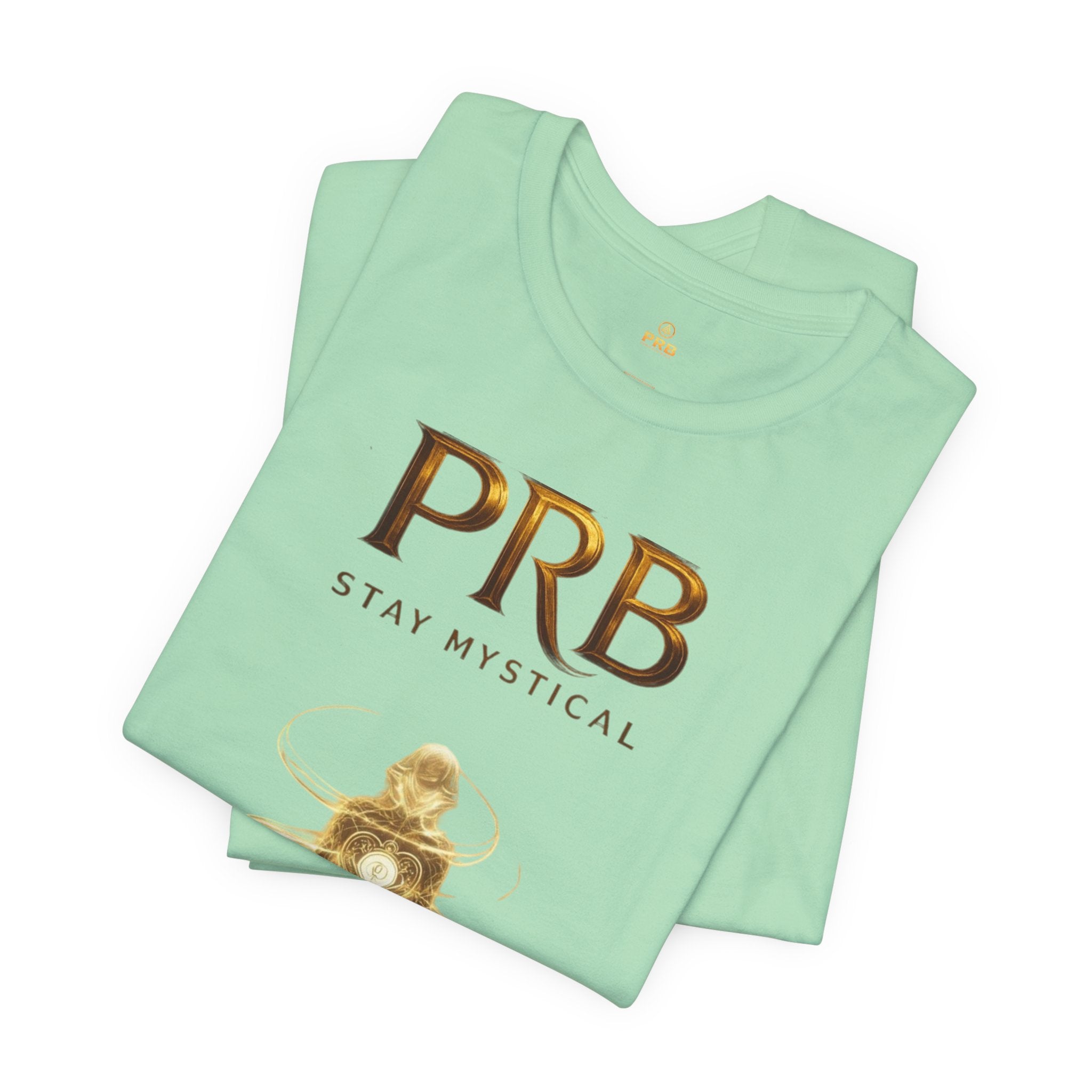 PRB Mystical Graphic Tee – "PRB Stay Mystical" Spiritual Book & Light Design by Power Runs Black