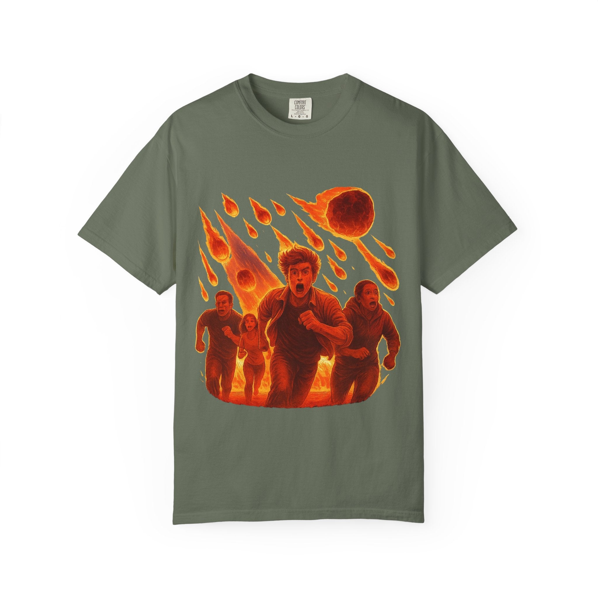 PRB Meteor Shower Escape T-Shirt — Apocalyptic Running Graphic Tee by Power Runs Black