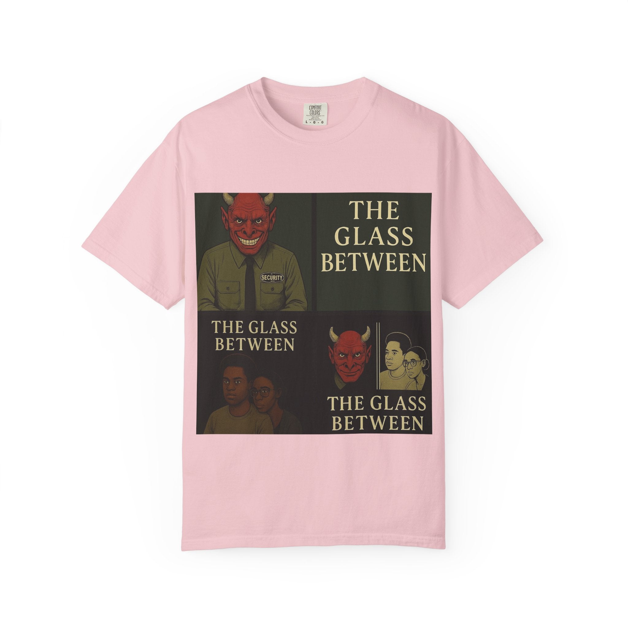 PRB The Glass Between Vintage Collage T-Shirt by Power Runs Black