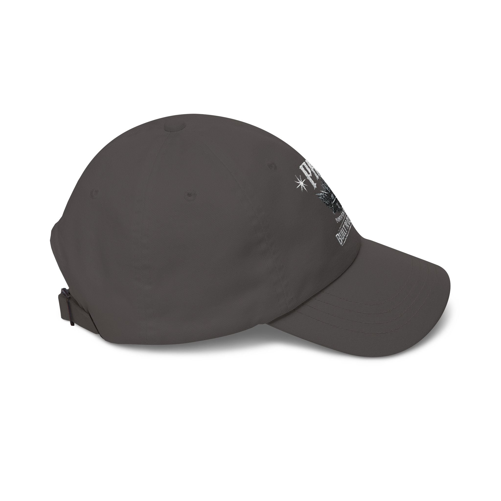 PRB Dad Cap — Vintage Crest Embroidered Baseball Hat by Power Runs Black