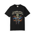 Printify PRB Amplification Not Automation T-Shirt — Abstract Divine Radiance Graphic Tee - T-Shirt