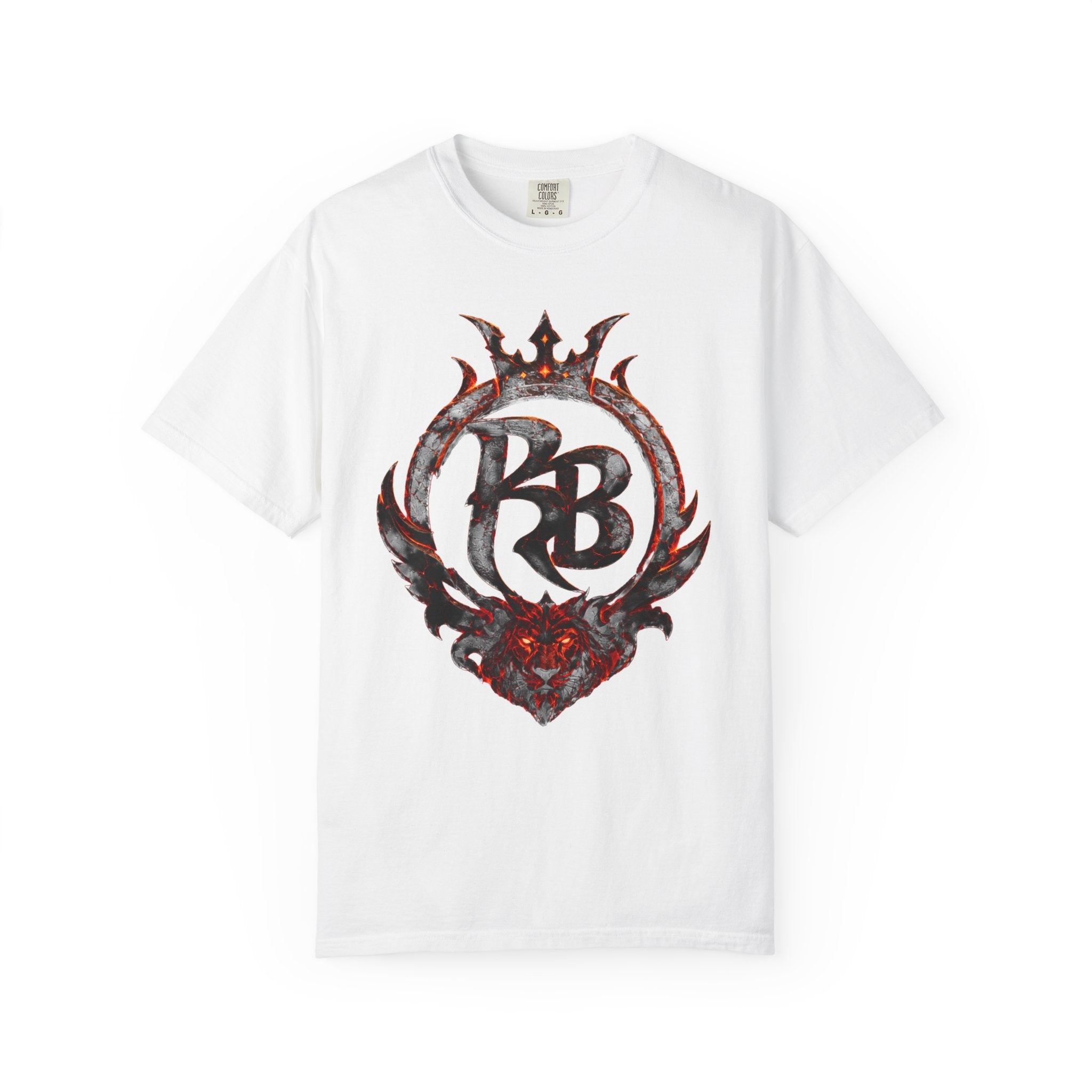 Power Runs Back PRB Flame Logo T-shirt | Fiery Emblem Tee, Grunge Rock Chic by Printify