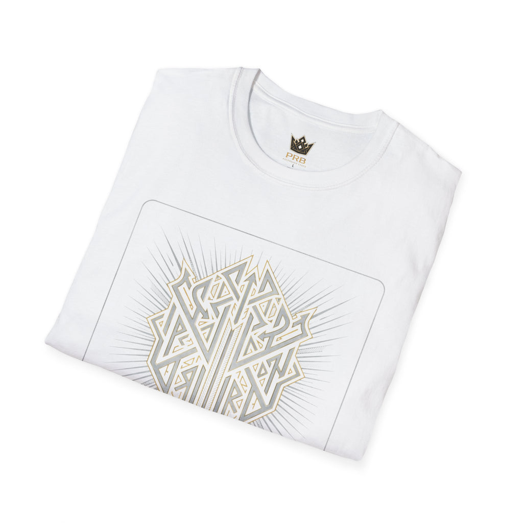 Power Runs Black PRB The Current Geometric Logo T-Shirt by Power Runs Black