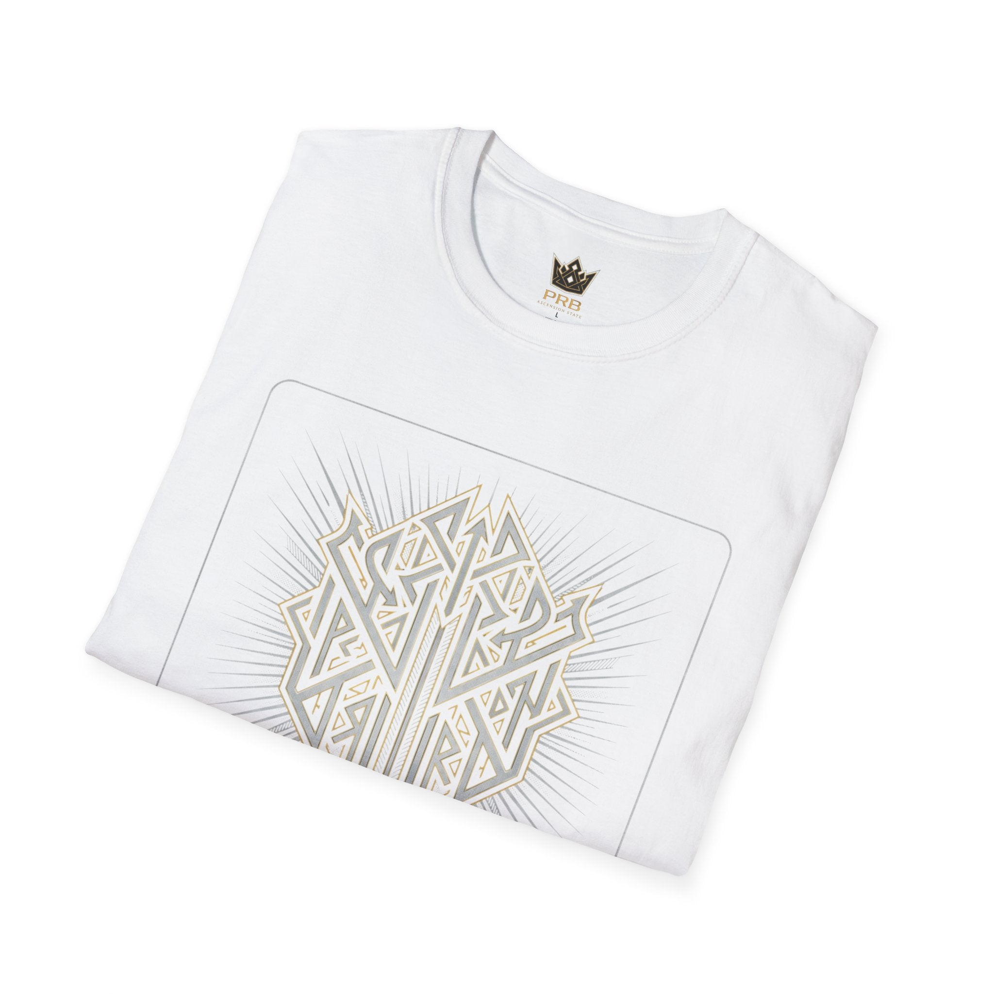 Power Runs Black PRB The Current Geometric Logo T-Shirt by Power Runs Black